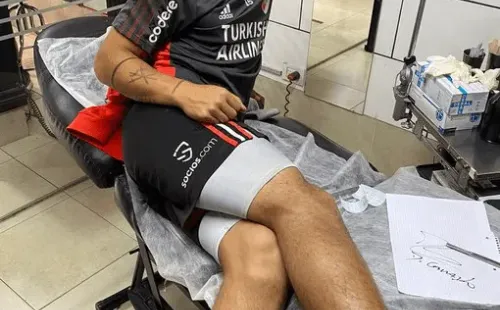 El jugador de River que se tatuó la firma de Gallardo.