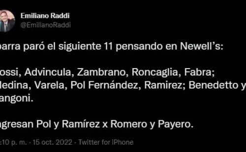 La formación de Boca.
