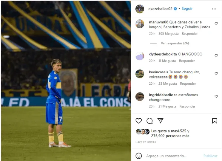 El posteo de una figura de Boca que ilusiona a los hinchas.