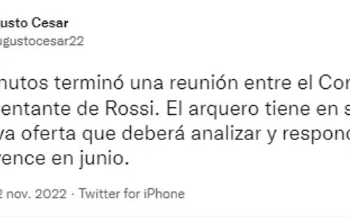 Boca quiere que Rossi se quede.