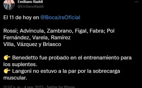 El posible equipo de Boca.