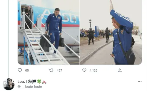 “Dios descendiendo de los cielos”, escribió un fanático de Boca.