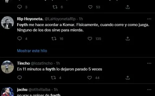 Las críticas a Foyth.