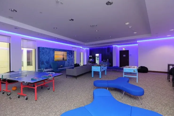 Así es la casa de la Selección Argentina en Qatar.