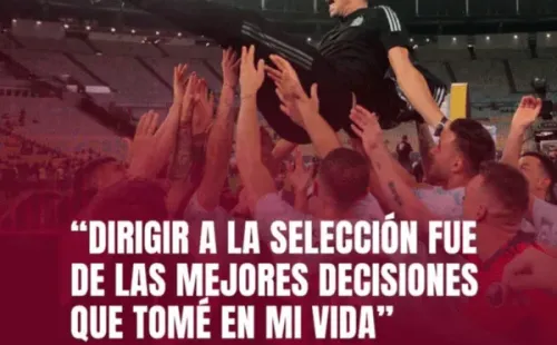 Scaloni, feliz de dirigir a la Selección.