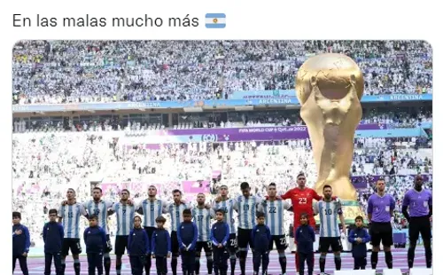 El tuit de Chiqui Tapiadespués de la derrota de Argentina.