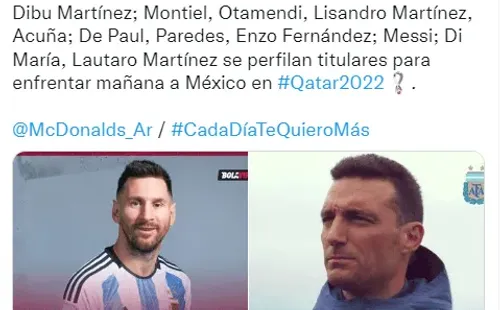 Defensa renovada y el más pedido: el nuevo 11 de Scaloni.
