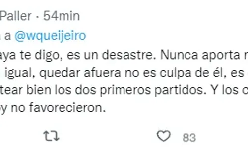 De la Cruz fue tendencia por una jugada insólita.