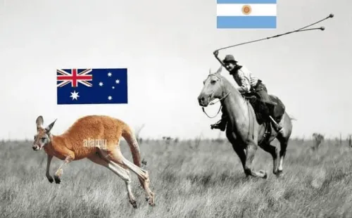 Los mejores memes de Argentina vs. Australia.