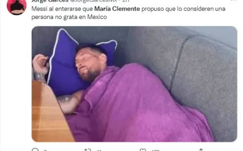 En México buscan declarar “persona no grata” a Messi.