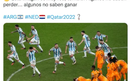 Los españoles indignados por el festejo argentino.