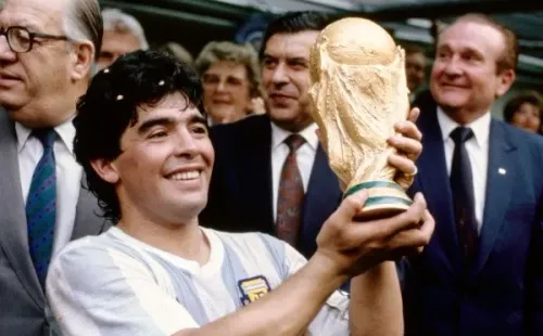 Diego Maradona en el Mundial 1986.