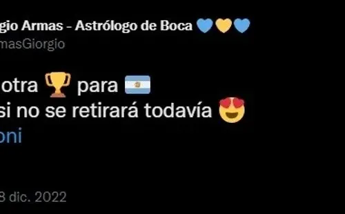 La nueva predicción de Giorgio Armas.