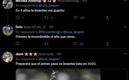 Las respuestas de los hinchas.