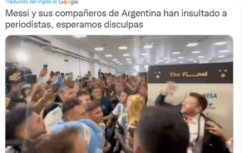 Periodistas de todo el mundo exigen que Messi y la Selección pidan perdón.