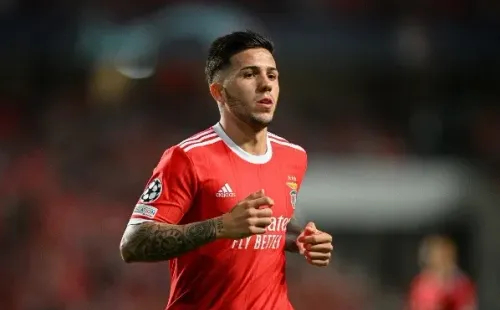Enzo Fernándes jugando para el Benfica (Fuente: Getty Images)