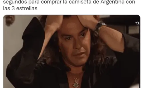 Los mejores memes por la venta de la camiseta de la Selección Argentina con 3 estrellas