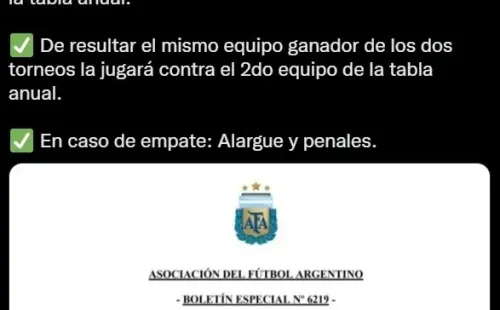 El reglamento del torneo.