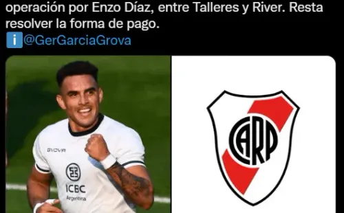 Enzo Díaz, a un paso de River