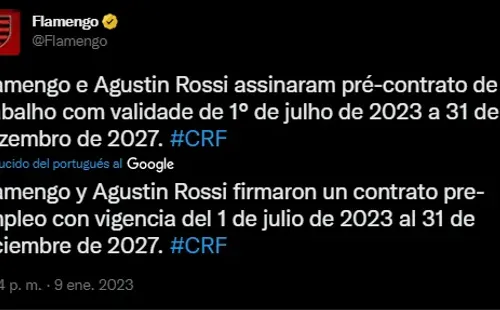 La confirmación del Flamengo