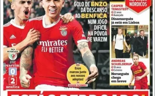 La insólita tapa que le dedicaron a Enzo Fernández en Portugal tras su gol.