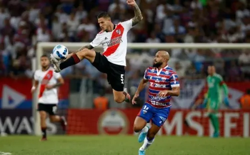 Bruno Zuculini durante un partido de River. (Foto: Getty)