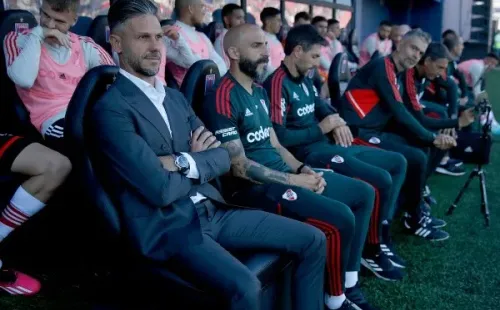 Demichelis en el partido ante Tigre. (Foto: Getty)
