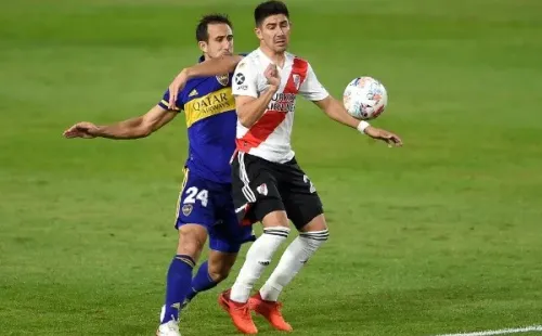 Fontana en un Superclásico. (Foto: Getty)