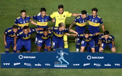 El XI de Boca en la final de la Copa Maradona. (Foto: Getty Images)
