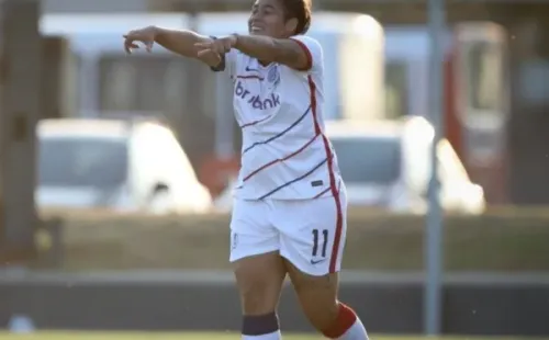 Mica Cabrera convirtió el 2 a 0. Foto: Twitter San Lorenzo