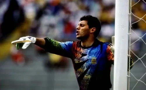 El histórico Sergio Goycochea en acción. (Foto: Getty)