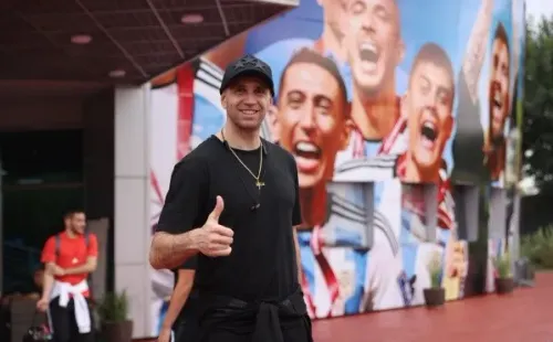 Dibu Martínez en su llegada a la Selección (Prensa AFA)