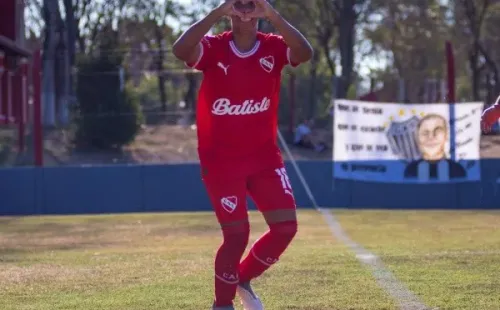 Mercedes Pereyra, autora del primer gol del Rojo. (Foto: Prensa Independiente)