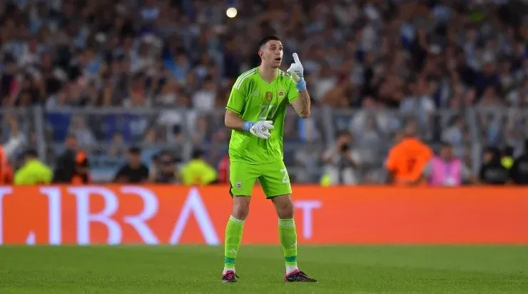 Dibu Martínez en el Monumental, Argentina-Panamá (Foto: Getty)
