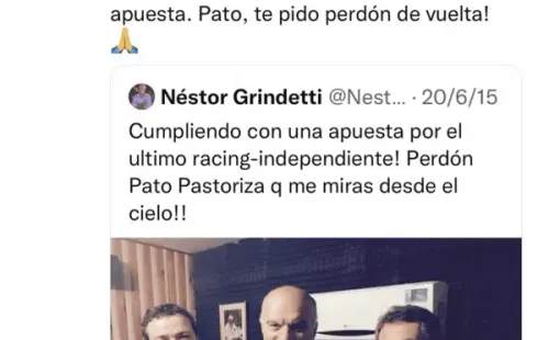 La foto viral de Grindetti.