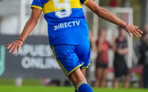 Ojeda, autora del primero ante Estudiantes. Boca Oficial.