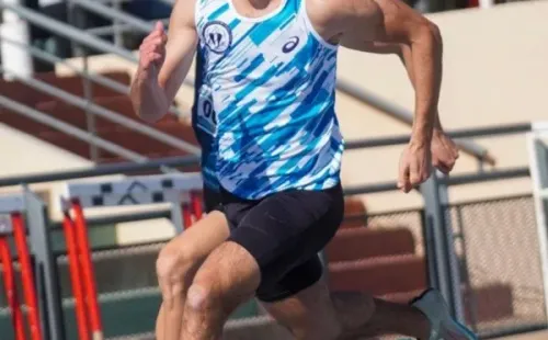 Bautista Diamante en los 200 metros. CADA-