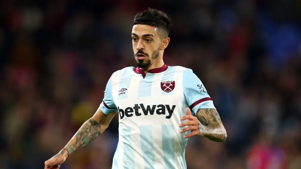 Manuel Lanzini en acción en Inglaterra. (Foto: Getty)