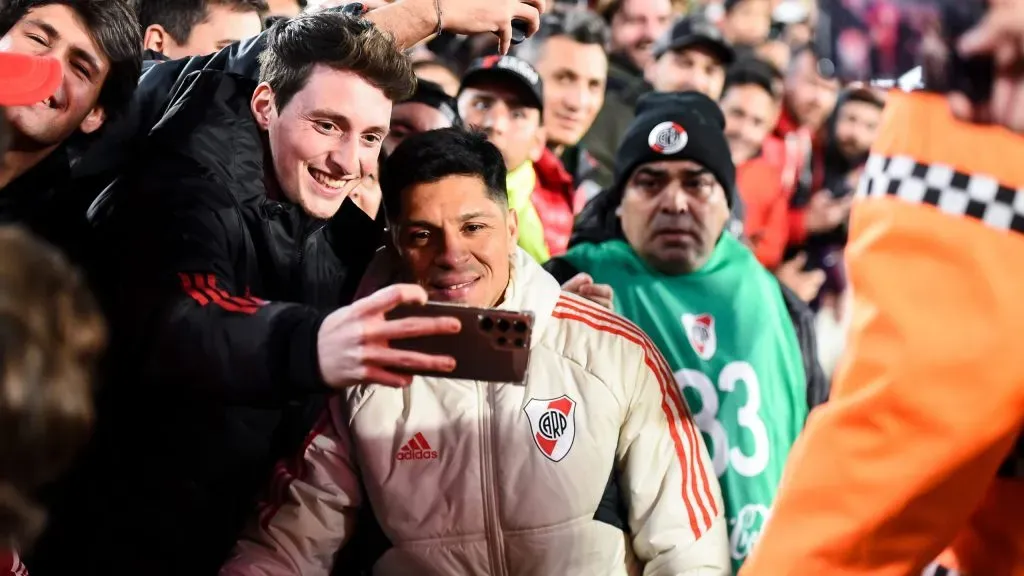 Enzo Pérez ya es un ídolo de River // Getty