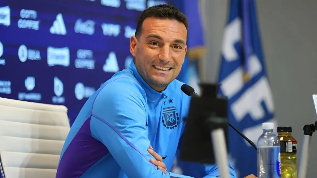 Lionel Scaloni, DT de Argentina, en conferencia de prensa. (Foto: Getty)