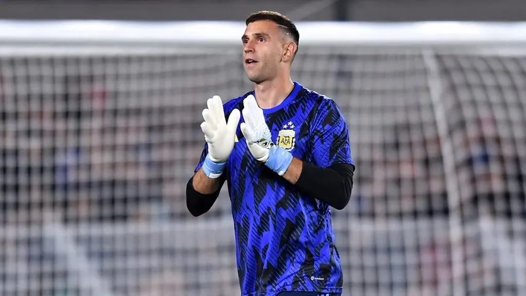 Dibu Martínez en la Selección Argentina. (Foto: Getty)