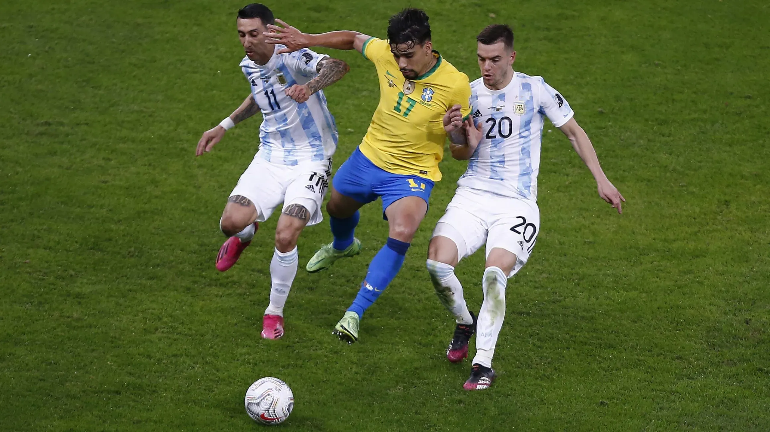 El último triunfo de la Selección Argentina sobre Brasil fue en la Final de la Copa América 2021. Getty Images.