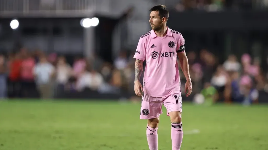 Lionel Messi durante un partido de Inter Miami. (Foto: Getty)