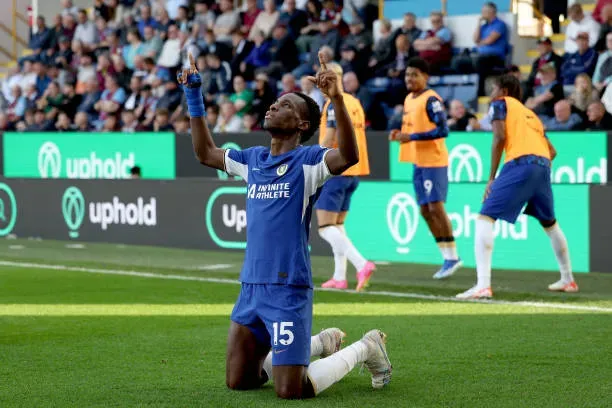 Nicolas Jackson convirtió apenas tres goles oficiales con el Chelsea (Photo by Matt McNulty/Getty Images)