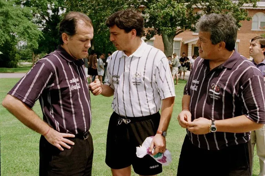 Con Passarella y Gallego, Sabella obtuvo la medalla de plata olímpica en Atlanta 96. Foto: La Nación.