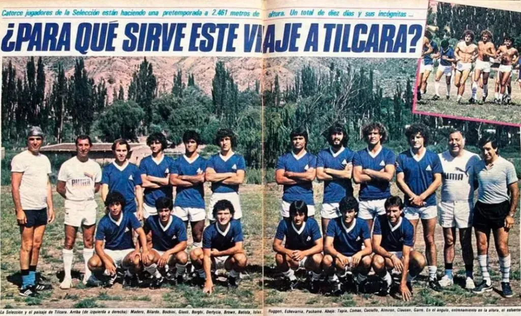 En la revista El Gráfico cubrieron el viaje de la Selección a Tilcara. Foto: Infobae.