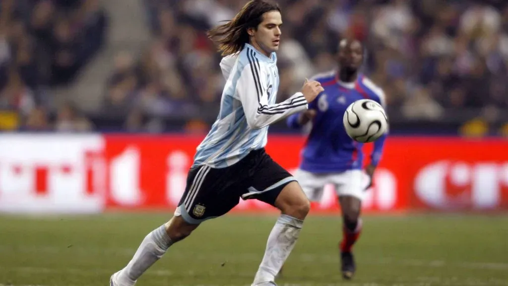 El estreno oficial de Gago en la Selección Argentina, ante Francia (Imago)