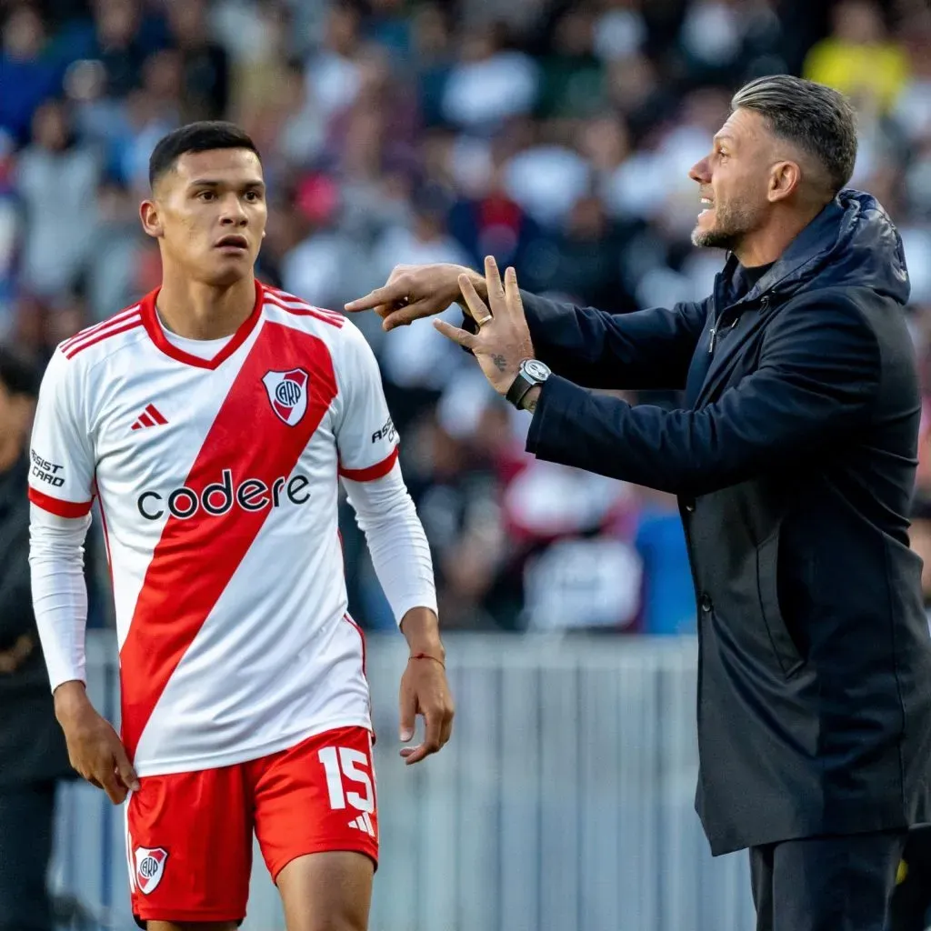 Demichelis, activo en el amistoso de River. (Foto: La Página Millonaria)