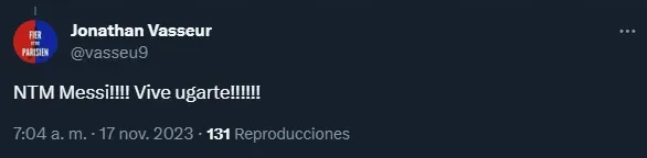 La banca a Ugarte y la crítica a Messi.