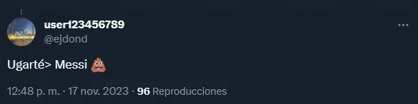 La banca a Ugarte y la crítica a Messi.